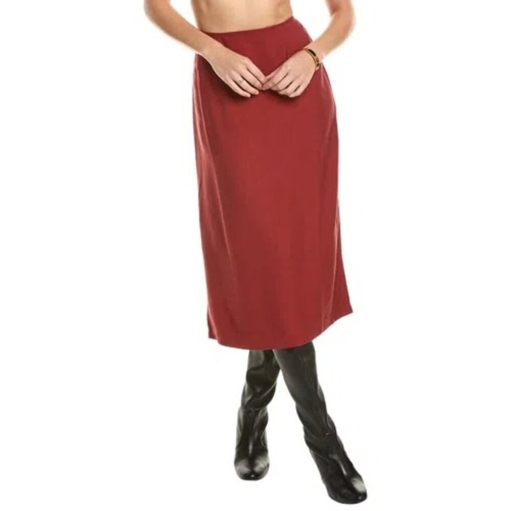 WeWoreWhat Midi Skirt With Back Zipper Closure Small